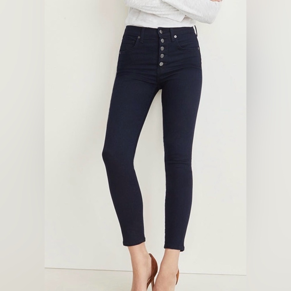 Veronica Beard Debbie High-Rise Black Skinny Cropped Jeans
